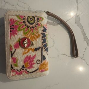 Spartina 449 Floral Clutch with Wristlet